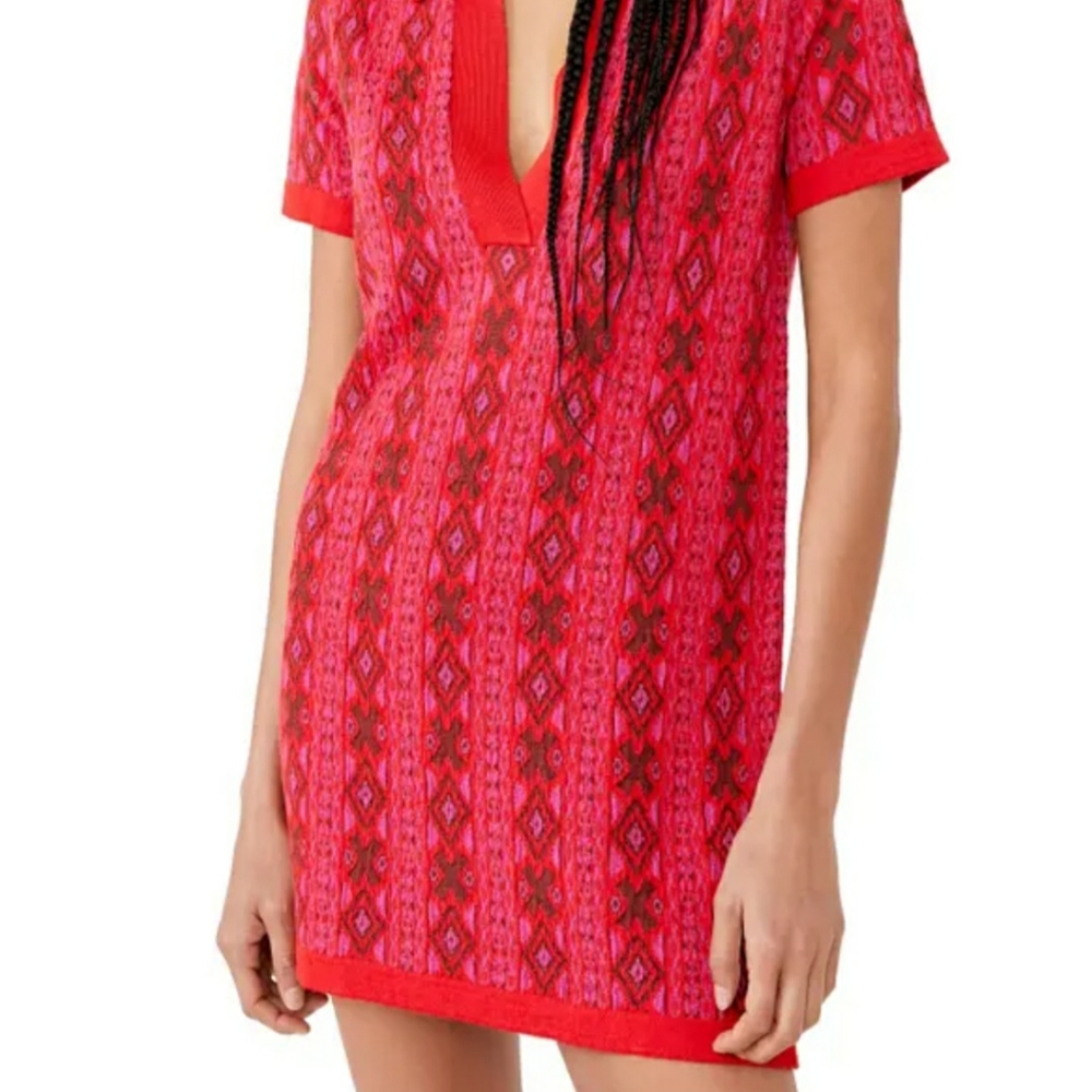 NWT Free People Kitt Mini Sweater Dress